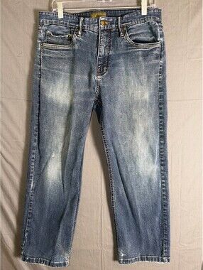 Urban Star Jeans Straight Leg Blue Denim Pants 34x34 (Measures 34x31)